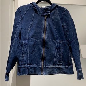Helmut Lang “Denim” Zip Sweatshirt